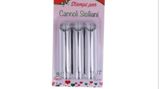 STAMPI PER CANNOLI SICILIANI 3PZ