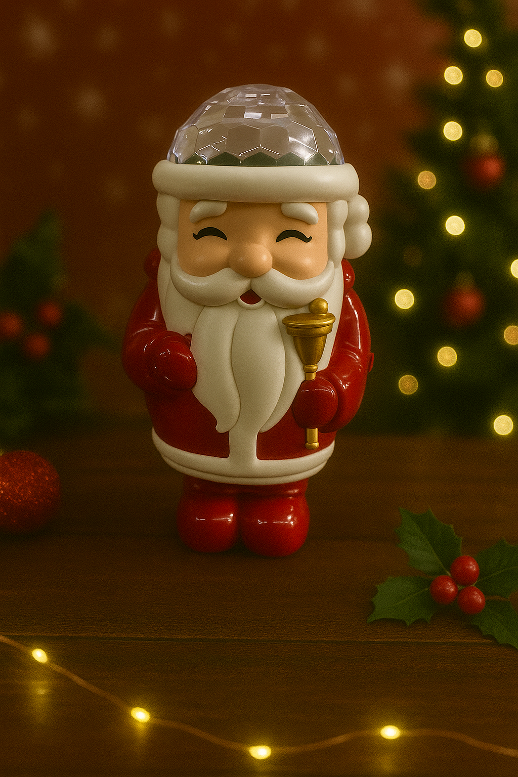 BABBO NATALE LUMINOSO CON MELODIA