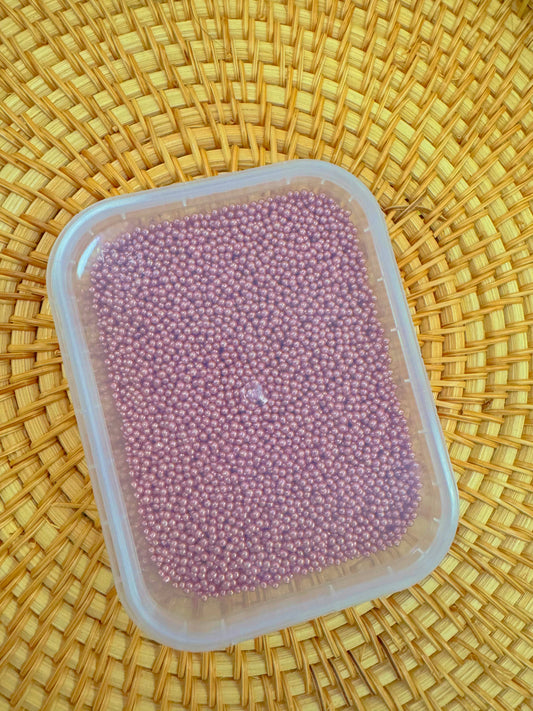 SFERICI DI ZUCCHERO ROSA GOLD — 2mm