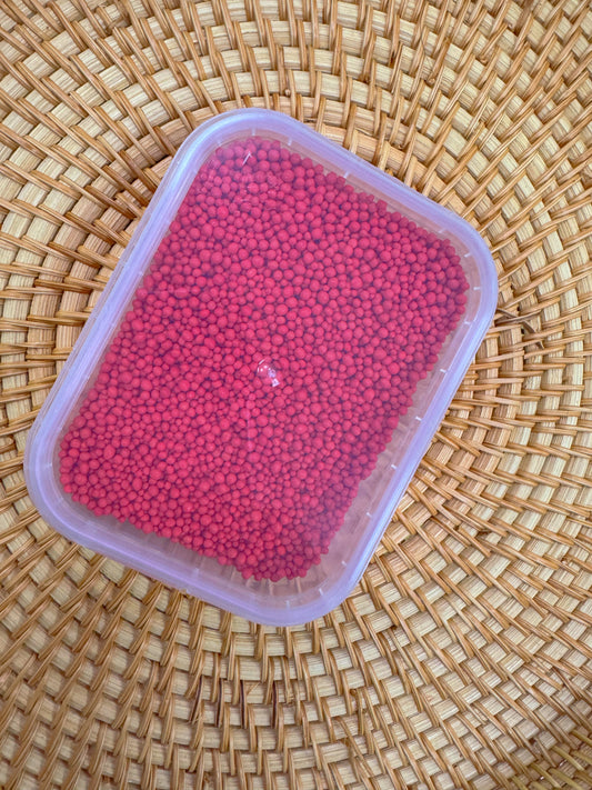SFERICI DI ZUCCHERO ROSSI — 2mm