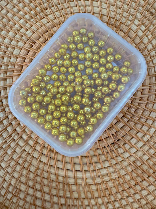 SFERICI DI ZUCCHERO ORO — 8mm