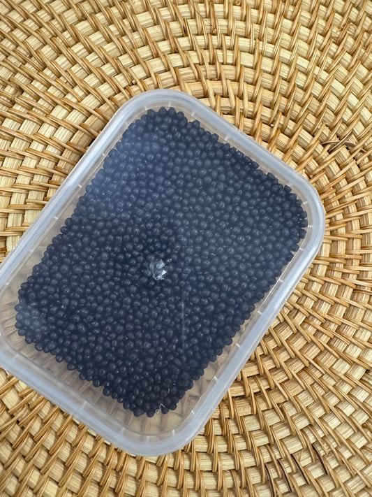 SFERICI DI ZUCCHERO NERI — 2mm