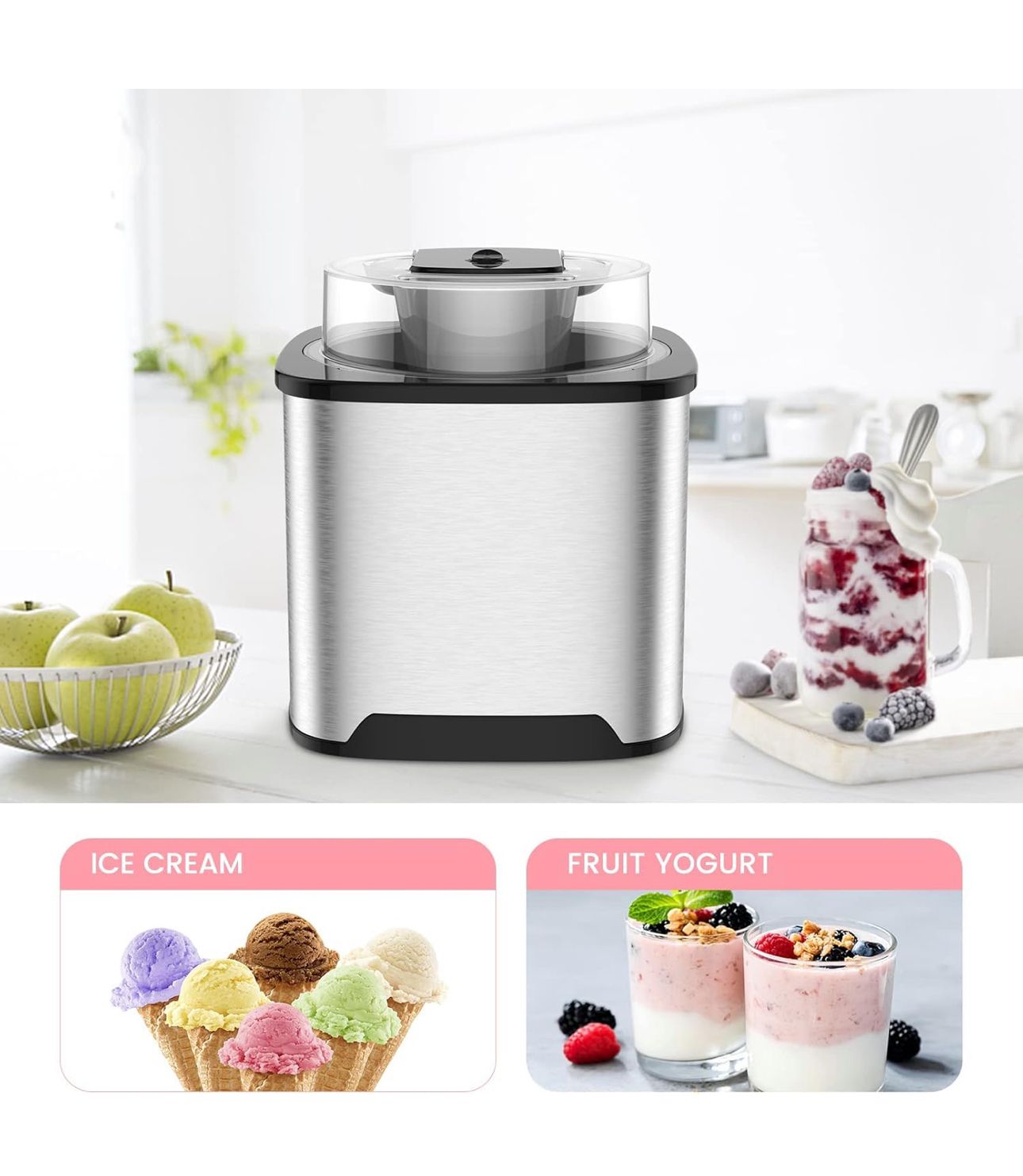 ICE CREAM MAKER capacity 2L