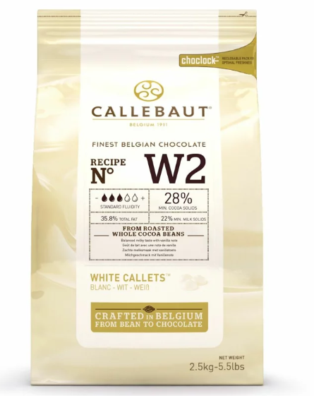 CALLEBAUT CHOCOLATE CALLETS -BIANCO