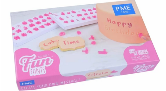 FUN FONTS - STAMPINI ALFABETO SCRITTURA SPECIALE - COLLEZIONE 3
