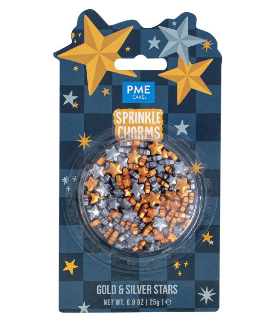 CHARMS EDIBILI ― STELLE ARGENTO & ORO