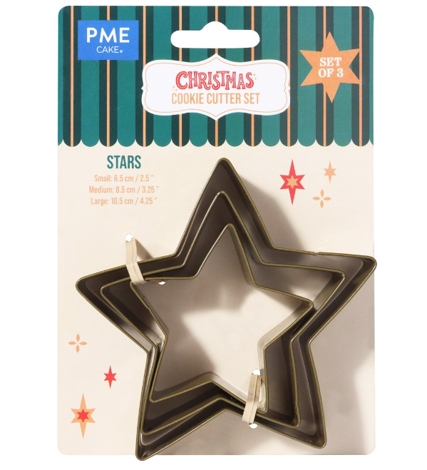 SET TRIS TAGLIABISCOTTI ― STELLE