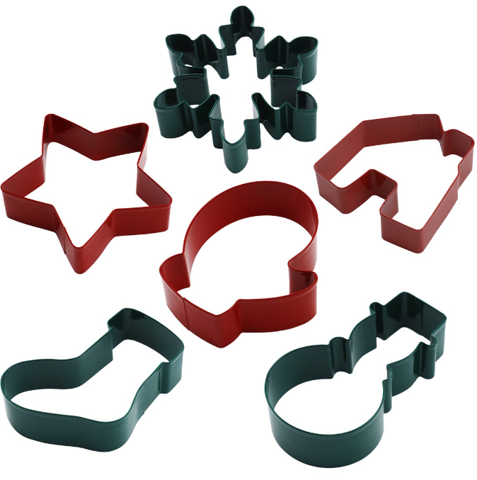 SET TAGLIABISCOTTI NATALIZI ― 12 PEZZI