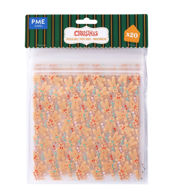 20 SACCHETTI ALIMENTARI NATALIZI ― GINGERBREAD