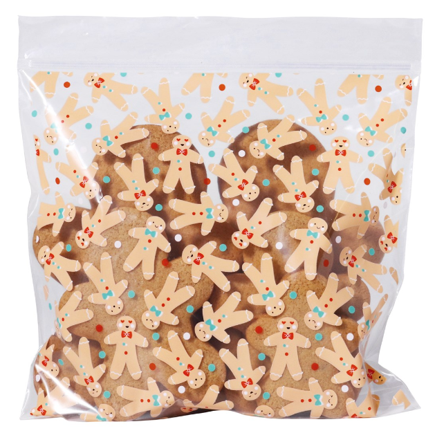 20 SACCHETTI ALIMENTARI NATALIZI ― GINGERBREAD