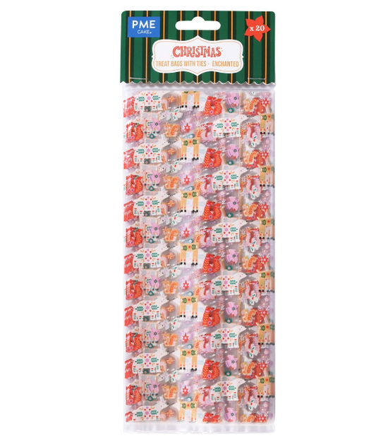 20 SACCHETTI ALIMENTARI NATALIZI ― ENCHANTED