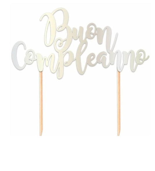 CAKE TOPPER BUON COMPLEANNO