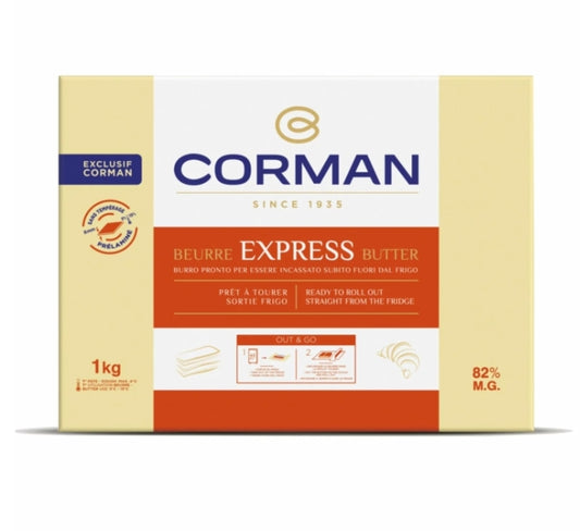 BURRO CORMAN EXPRESS 82% m.g. -PLACCHE 1KG
