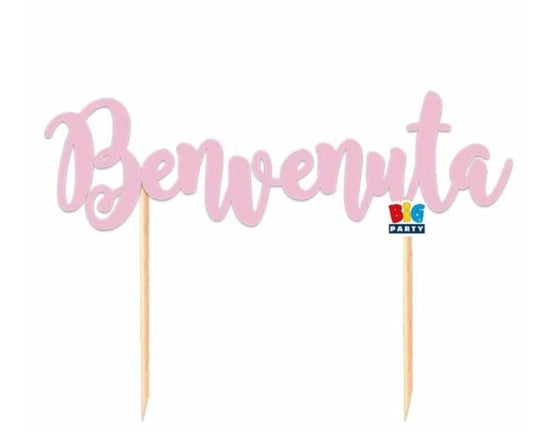 CAKE TOPPER BENVENUTO/A